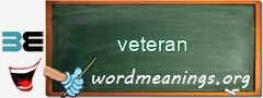 WordMeaning blackboard for veteran